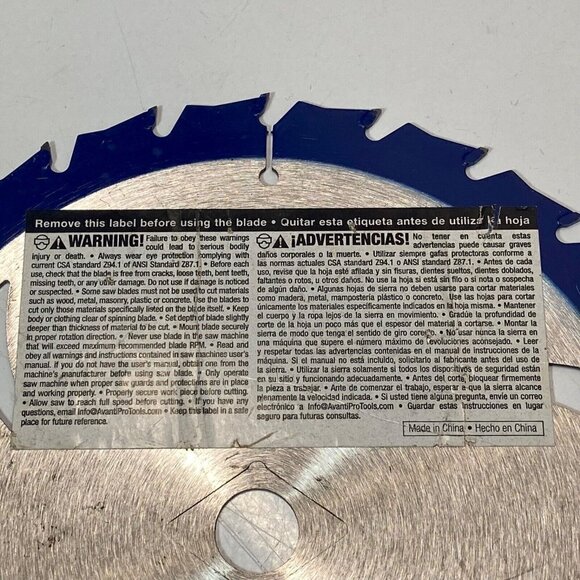 Avanti Pro Framing Construction 7-1/4 in x 24 Tooth Carbide Saw Blade P0724R - Picture 4 of 6